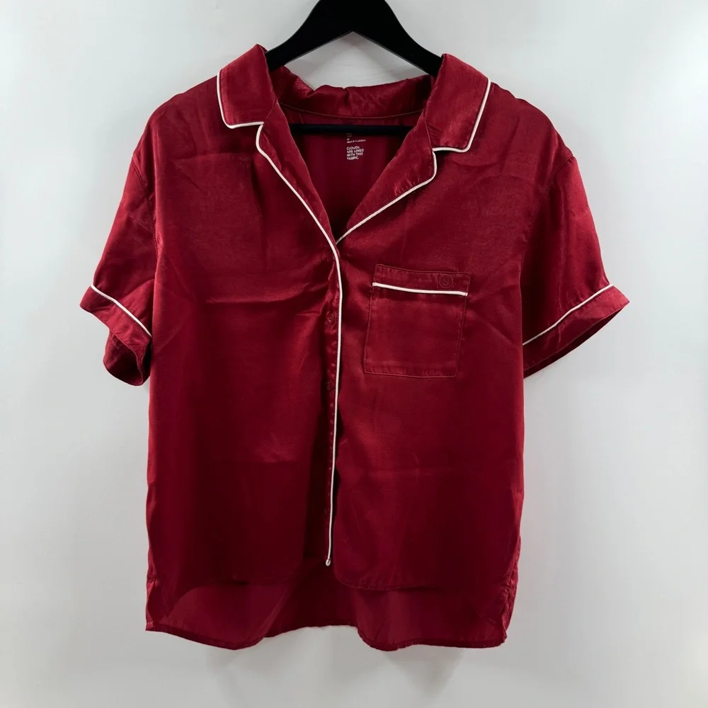 Gilly Hicks Red Satin Pajama Set – Women’s M - Picture 2 of 11